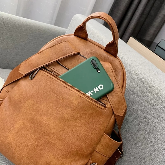 *NEW Leather Backpack Shoulder Bag - Picture 13 of 14